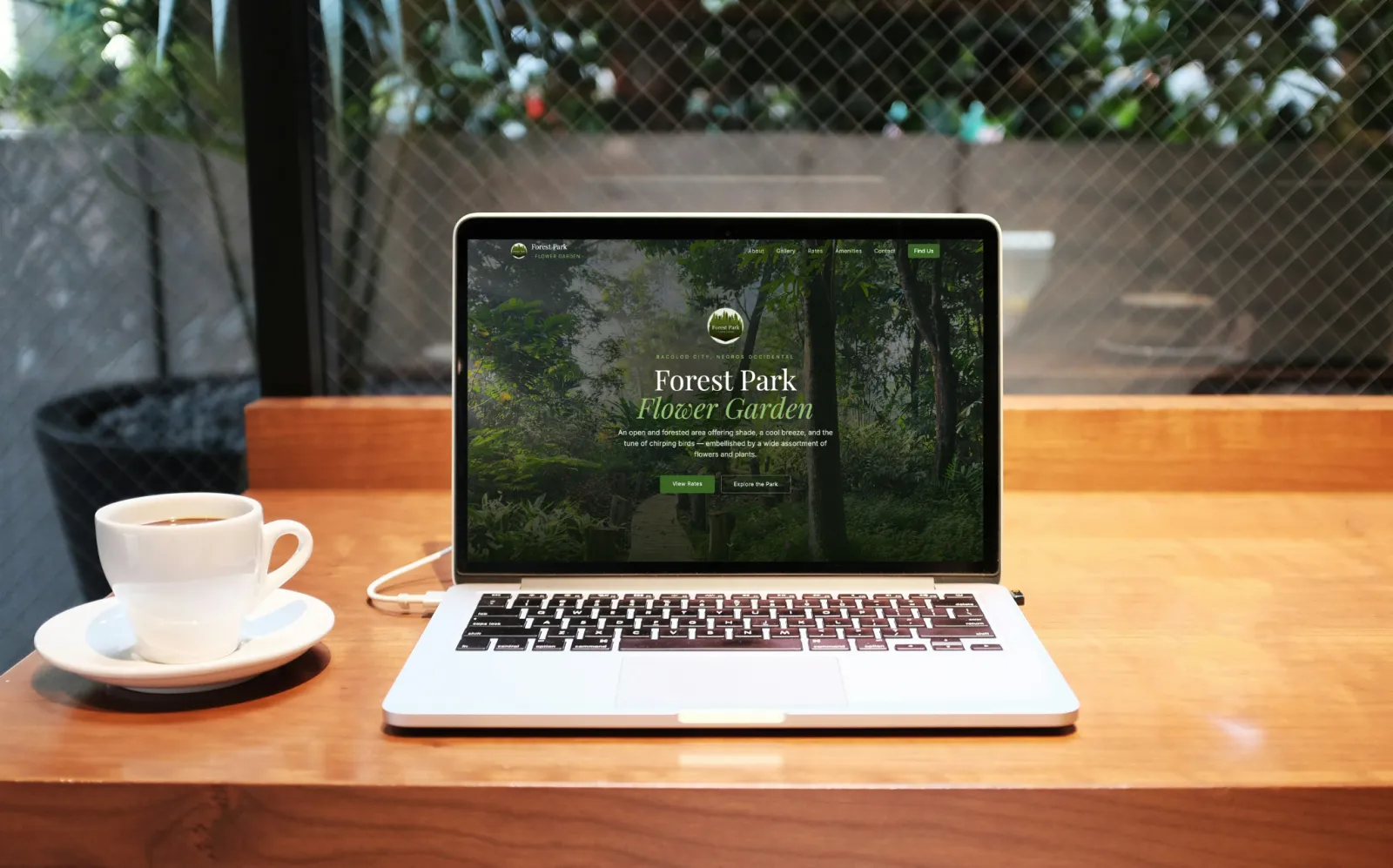 Forest Park Flower Garden Website screenshot 1
