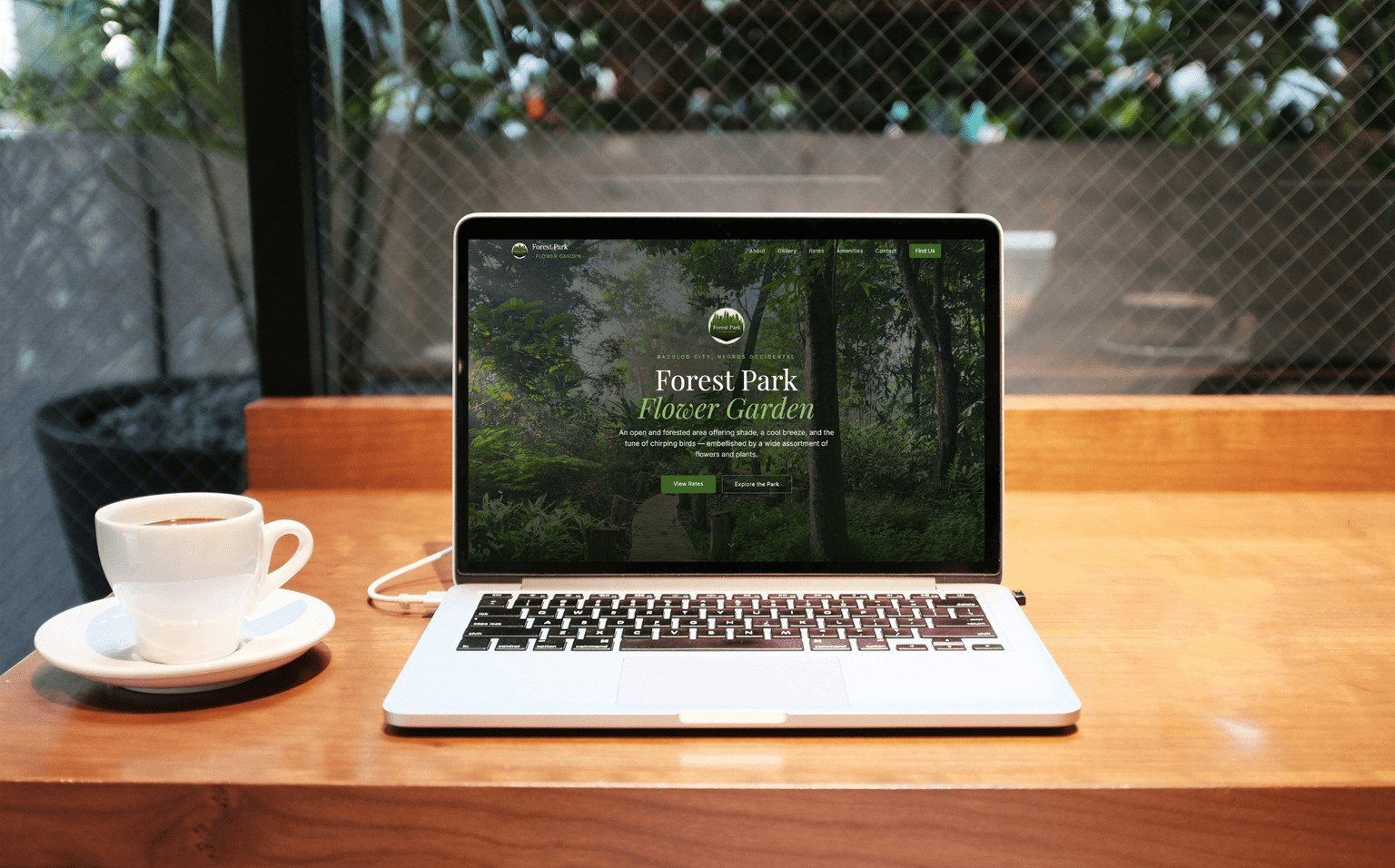 Forest Park Flower Garden Website screenshot 1
